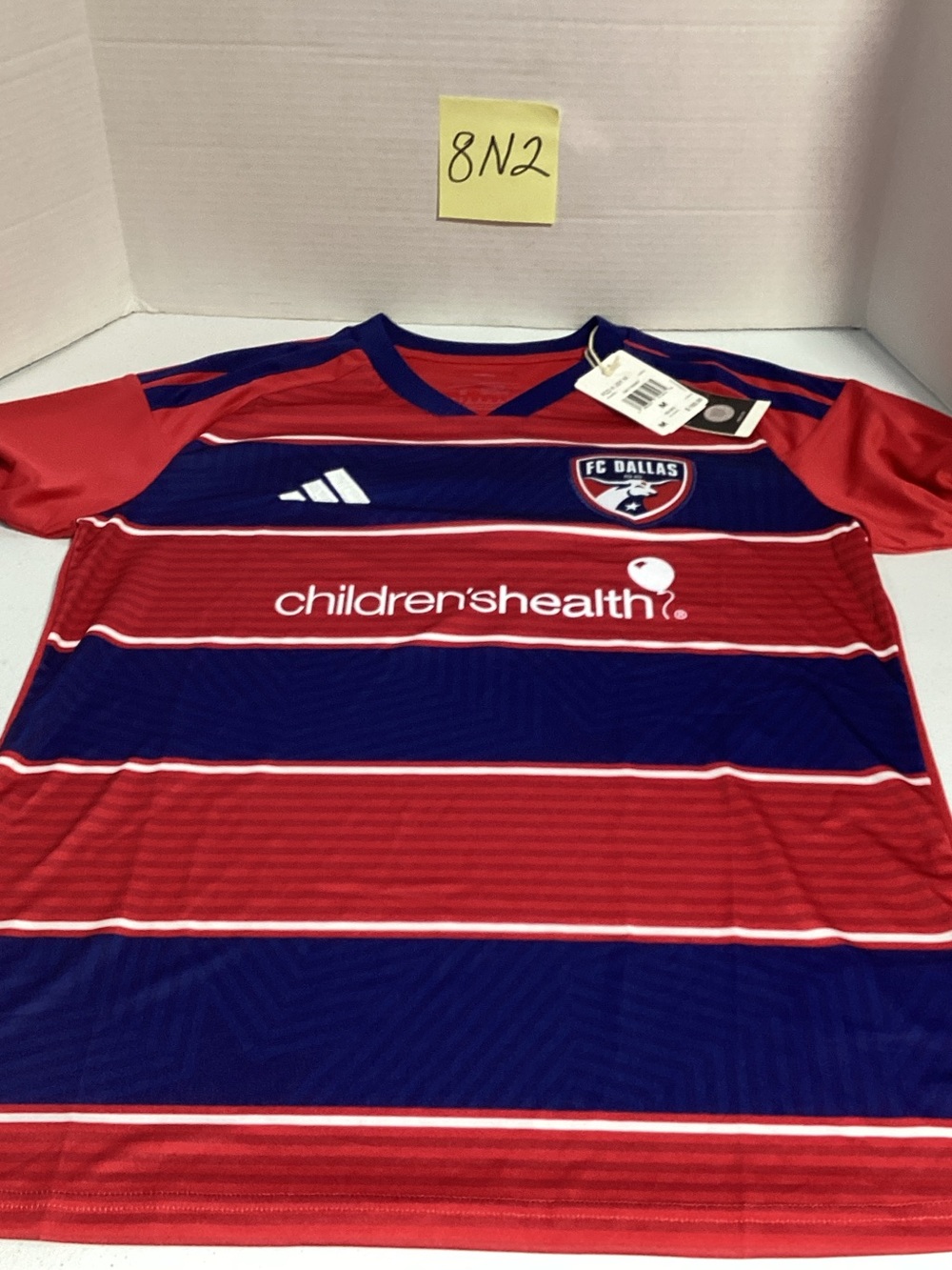 adidas Red and Navy FC Dallas Youth Soccer Jersey